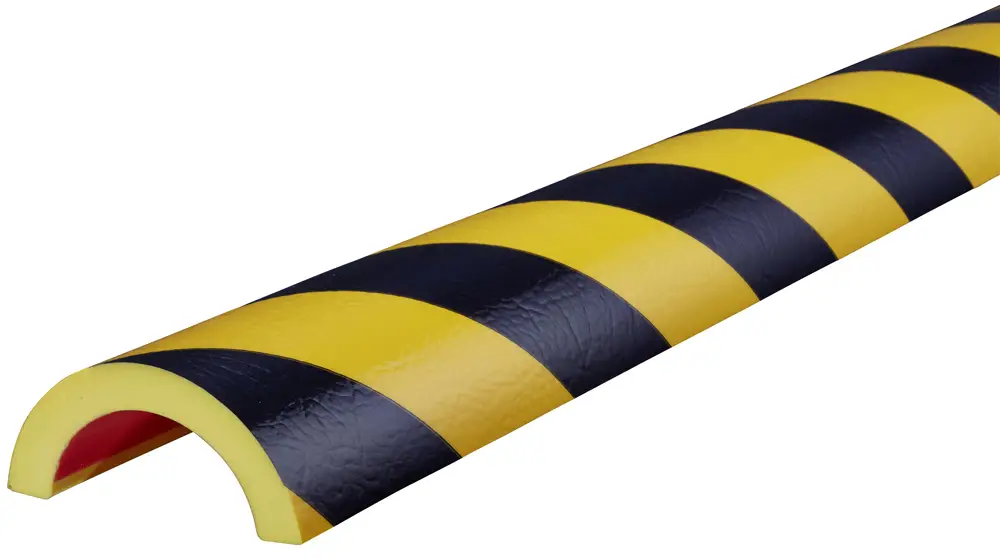 Knuffi Rohrschutz Profil Typ R50 Ø 50 mm gelb schwarz PU - 1,00 m Standard Markenprodukt