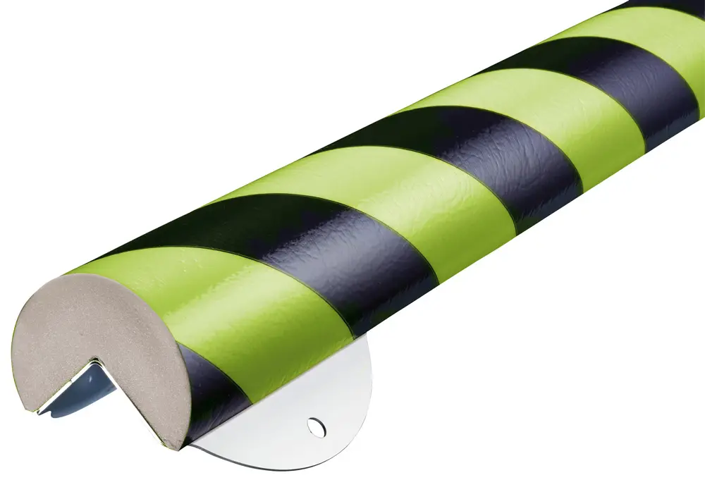 Letzte Chance Knuffi Schutzprofil Kit Typ A+ Ø 60 mm neon schwarz PU - 0,50 m
