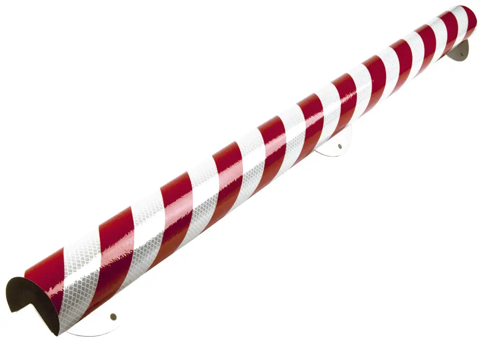 Neu Knuffi Schutzprofil Kit Typ A+ Ø 60 mm rot weiß PU - 1,00 m reflective
