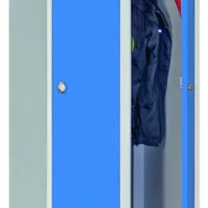 Heißes Angebot Pavoy Spind mit Füßen 1850 x 600 x 500 mm - 2 Abteile mit Drehriegel - RAL 7035 5012