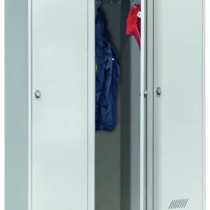 Sale Pavoy Spind mit Füßen 1850 x 1200 x 500 mm - 3 Abteile mit Drehriegel - RAL 7035