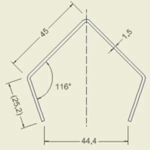 Top-Seller BOS Container Combination Schnellbaucontainer Schutzecken Set - 2100 mm