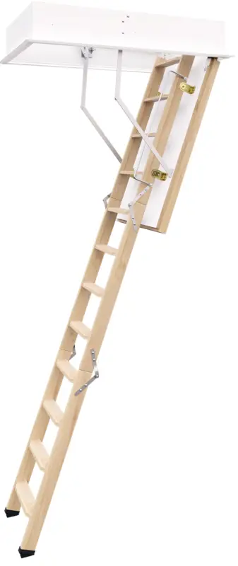 Schneller Versand Roto Bodentreppe Holz Cadet 3 Norm Raumhöhe 220 - 288 cm Rohbaumaß 130 x 70 cm
