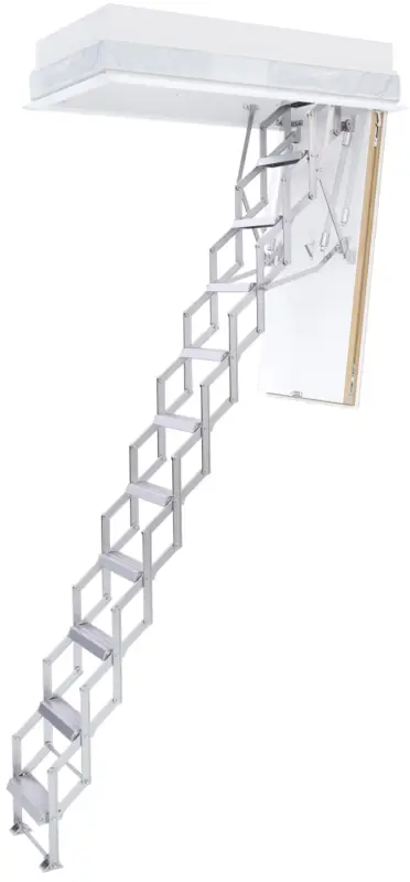 Roto Scherentreppe Aluminium Exklusiv Raumhöhe 251 - 279 cm Rohbaumaß 130 x 70 cm Top-Preis