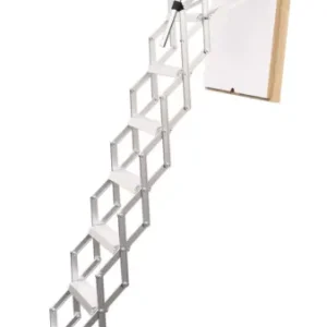 Roto Brandschutz Scherentreppe Aluminium miniLine El2 30+ Raumhöhe 225 - 275 cm Robaumaß 120 x 60 Markenprodukt