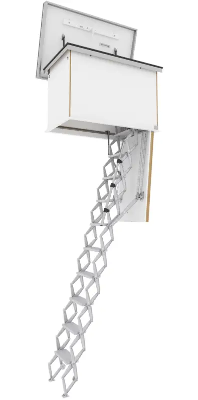 Bestseller Roto Dachlukentreppe Scherentreppe Aluminium Exklusiv Raumhöhe 220 - 309 cm Rohbaumaß 120 x 60 cm