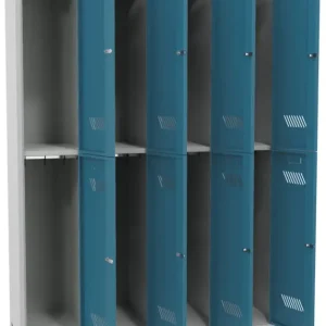 Angebot Pavoy Schließfach Spind mit Füßen 1850 x 1200 x 500 mm - 8 Abteile mit Zylinderschloss - RAL 7035 5012