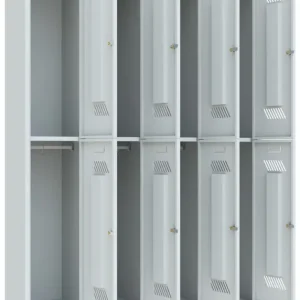 Meistverkauft Pavoy Schließfach Spind mit Sockel 1850 x 1200 x 500 mm - 8 Abteile mit Drehriegel - RAL 7035