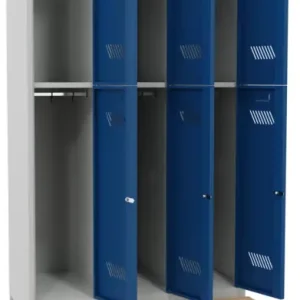 Jetzt Bestellen Pavoy Schließfach Spind mit Sitzbank Holz Buche 2150 x 900 x 500 mm - 6 Abteile mit Drehriegel - RAL 7035 5010