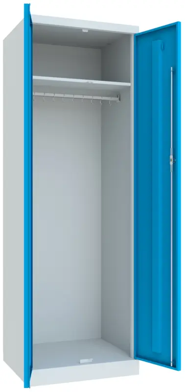 Geprüft Pavoy Spind mit 1 Abteil 1800 x 600 x 500 mm - Zylinderschloss gemeinsam schließend - RAL 7035 5012