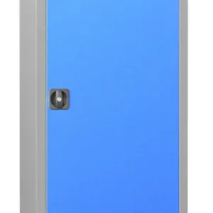 Expressversand Pavoy Flügeltürenschrank mit Vollblechtür 1950 x 640 x 500 mm - 4 Fachböden pulverbeschichtet - RAL 7035 5012