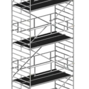 Sonderaktion Fahrgerüst Layher Uni Breit P2 SAFETY Plus hawego 1422109 - Arbeitshöhe 11,38 m