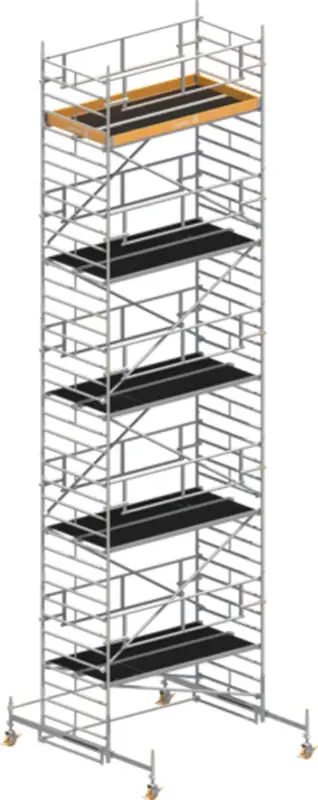 Sonderaktion Fahrgerüst Layher Uni Breit P2 SAFETY Plus hawego 1422109 - Arbeitshöhe 11,38 m