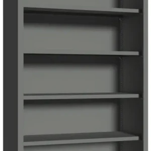 Ausverkauf Pavoy Regalschrank 1950 x 1000 x 500 mm - 4 Fachböden pulverbeschichtet - RAL 7016