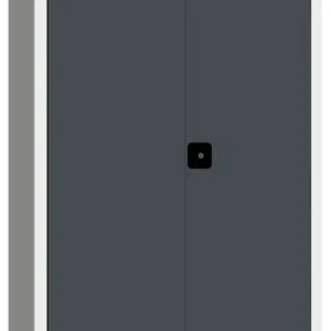 Highlight Pavoy Putzmittelschrank mit Vollblechtüren 1950 x 1000 x 400 mm - 5 Fachböden verzinkt - RAL 7035 7016