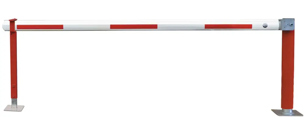 Mannus Kardansperre WES 215 rot weiß mit 2 Auflagestützen 4,00 m - mit Profilzylinder Highlight