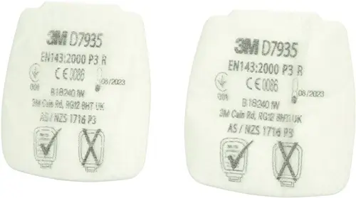 3M 4x Feinstaubvliesfilter D7935 EN143 2000/A1 2006 P3R für Serie Secure Click - 7100197285 Top-Angebot