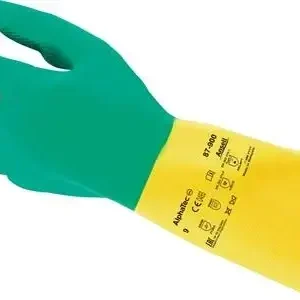 Preisreduziert ANSELL Chemiehandschuh AlphaTec Gr. 9,5-10 grün / gelb EN 388 EN 374 EN 421 - 87-900-10