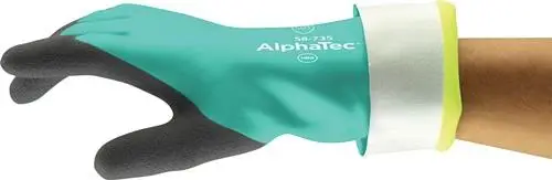 ANSELL Chemiehandschuh AlphaTec Gr.9 grün EN 388 EN 374 PSA III - 58-735-9 Rabatt