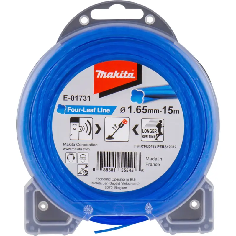 Makita Mähfaden Four-Leaf Blau 15 m Ø 1,65 mm - E-01731 Preisknaller