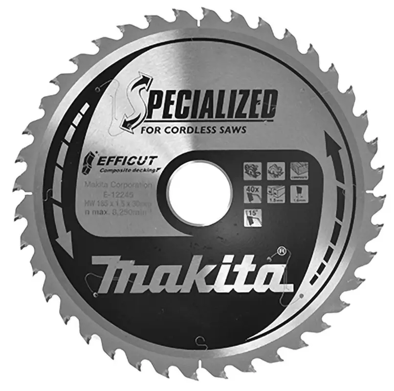 Top-Seller Makita EFFICUT Sägeblatt WPC / Holz 185 x 30 x 24Z - E-12245