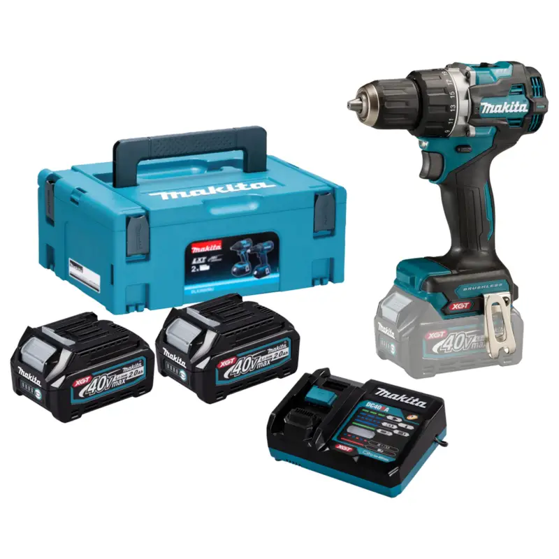 Makita DF002GA202 Akku-Bohrschrauber 40V max. / 2x 2,0 Ah Akku + Ladegerät im Makpac Schneller Versand