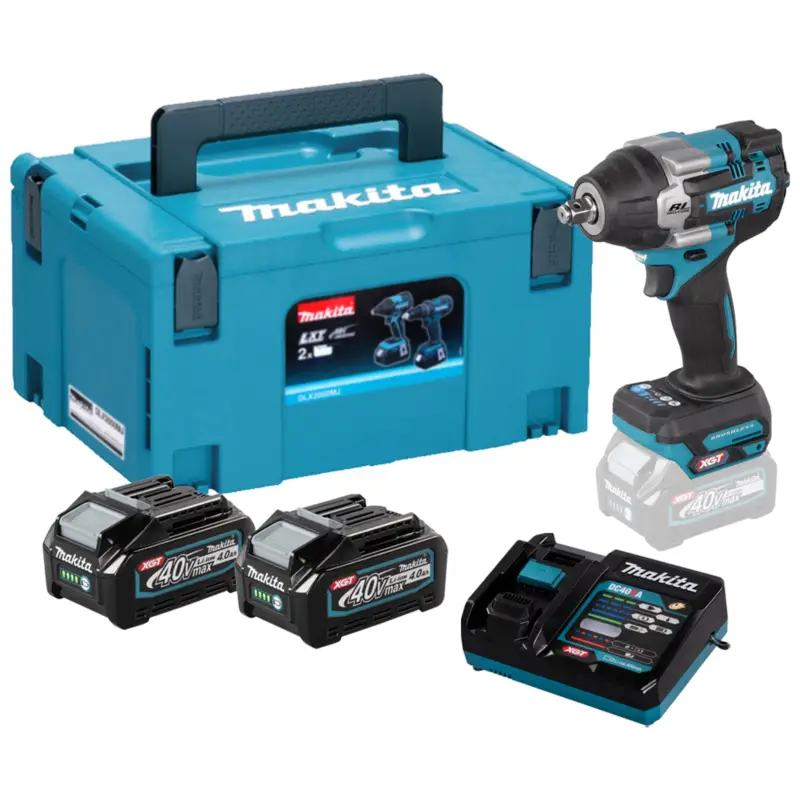 Aktuell Makita TW007GM201 Akku-Schlagschrauber 40V max. / 2x 4,0 Ah Akku + Ladegerät im Makpac