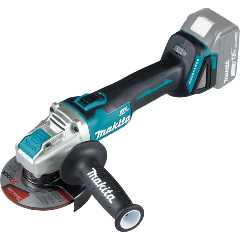 Makita DGA521ZX1 Akku-Winkelschleifer Ø 125 mm 18 V mit Schiebeschalter Solo Preisreduziert