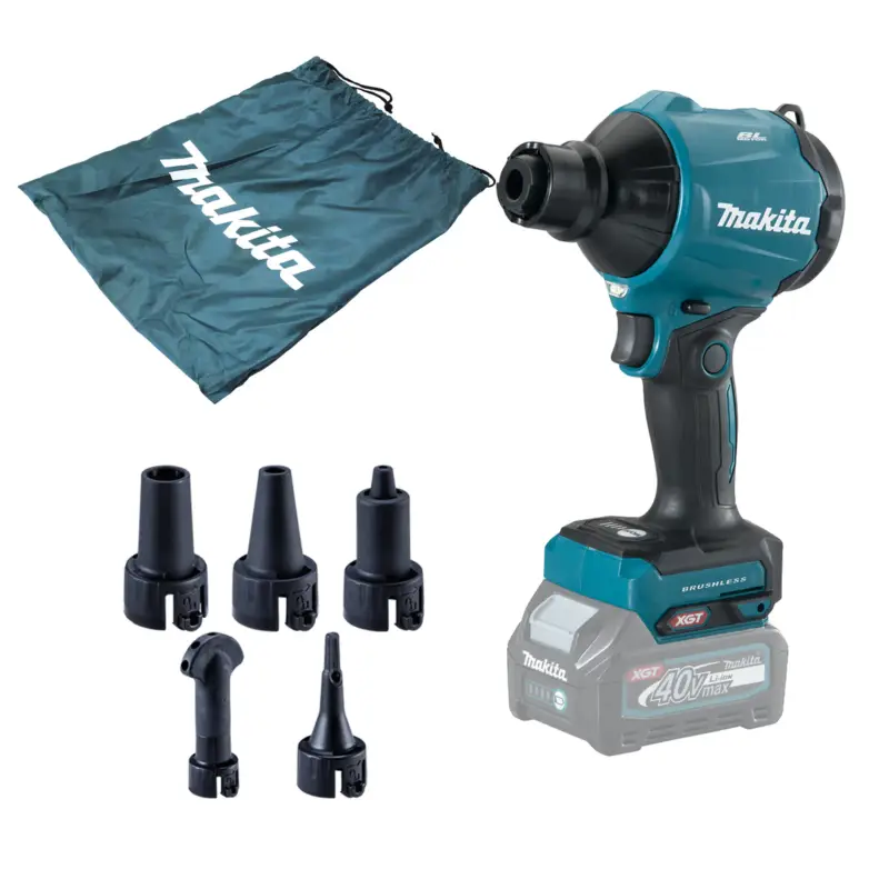 Neue Kollektion Makita AS001GZ Akku-Gebläse XGT 40V max. Solo + Düsen-Set