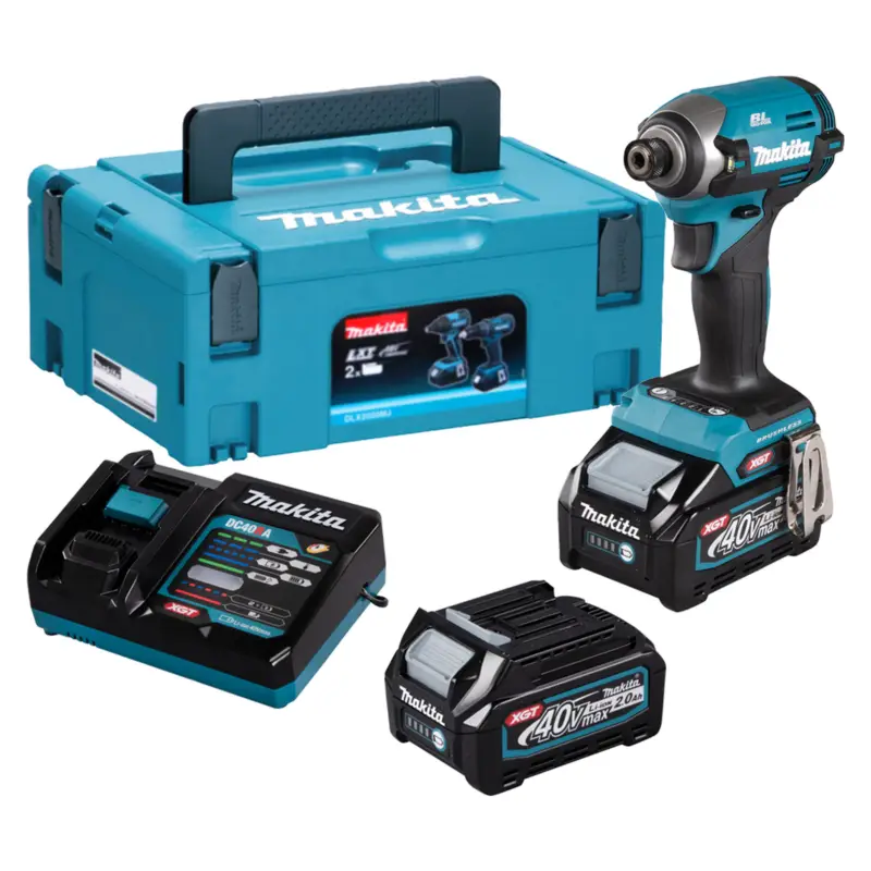 Makita TD003GA202 Akku-Schlagschrauber XGT 40 V / 2x 2,0 Ah Akku & Ladegerät im Makpac Heißes Angebot