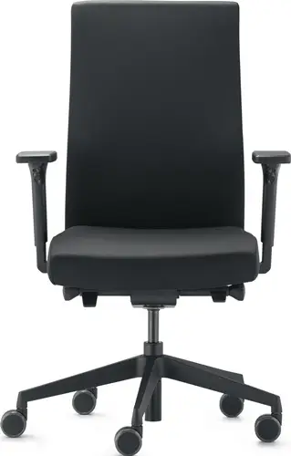 TREND OFFICE Bürodrehstuhl m.Synchrontechnik schwarz 410-520mm m.Armlehnen Trgf.110kg - 9248sy2 Preisknaller
