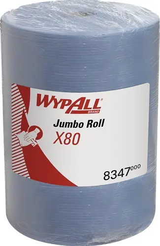 WYPALL Wischtuch X80 8347 L315xB310ca.mm blau 1-lagig Rl - 8347 Top-Preis