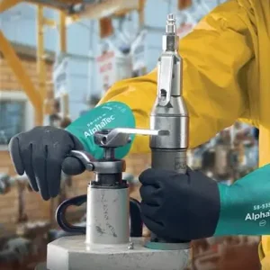 Online Kaufen ANSELL Chemiehandschuh AlphaTec Gr.9 grün / grau EN 388,EN 374 EN 1149 Kat.III - 58-535W-9