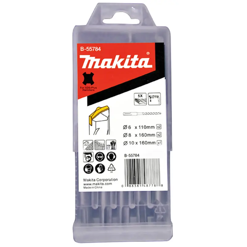 Makita SDS-PLUS HM Bohrer-Set 5tlg. - B-55784 Nur Für Kurze Zeit