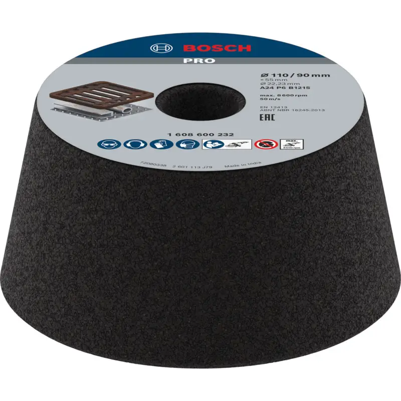 Preis Gesenkt Bosch PRO Metal Konischer Schleiftopf 90 x 110 x 55 mm G24 - 1608600232