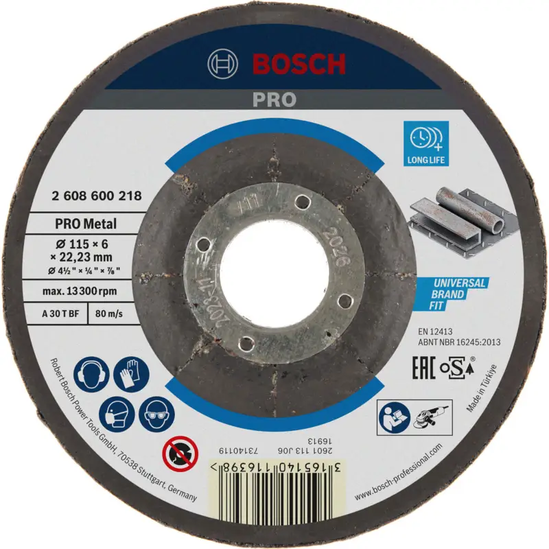 Must-Have Bosch PRO Metal Schleifscheibe 115 x 6 x 22,23 mm - 2608600218