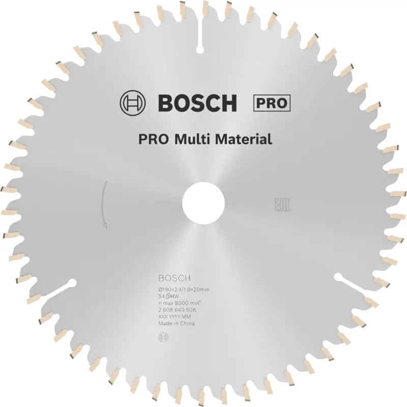 Super-Preis Bosch PRO Multi Material Kreissägeblatt 190 x 2,4 x 20 mm - 2608640508