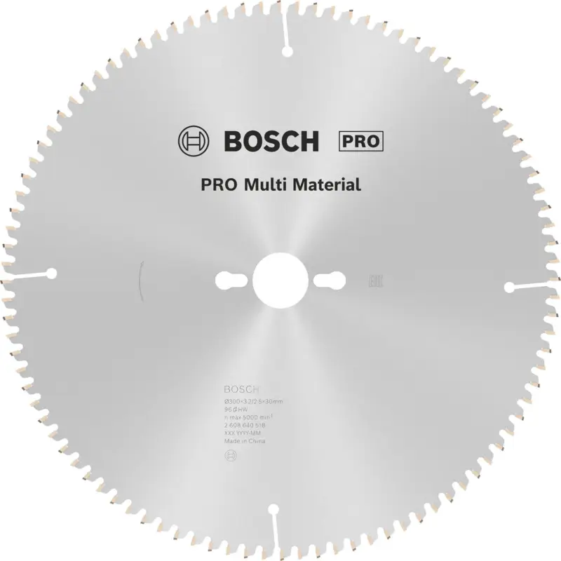 Begrenztes Angebot Bosch PRO Multi Material Kreissägeblatt 300 x 3,2 x 30 mm - 2608640518