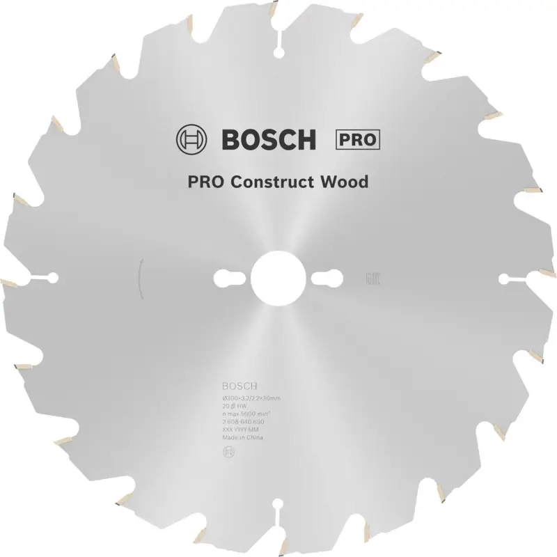 Kracherpreis Bosch PRO Construct Wood Kreissägeblatt 300 x 3,2 x 30 mm - 2608640690