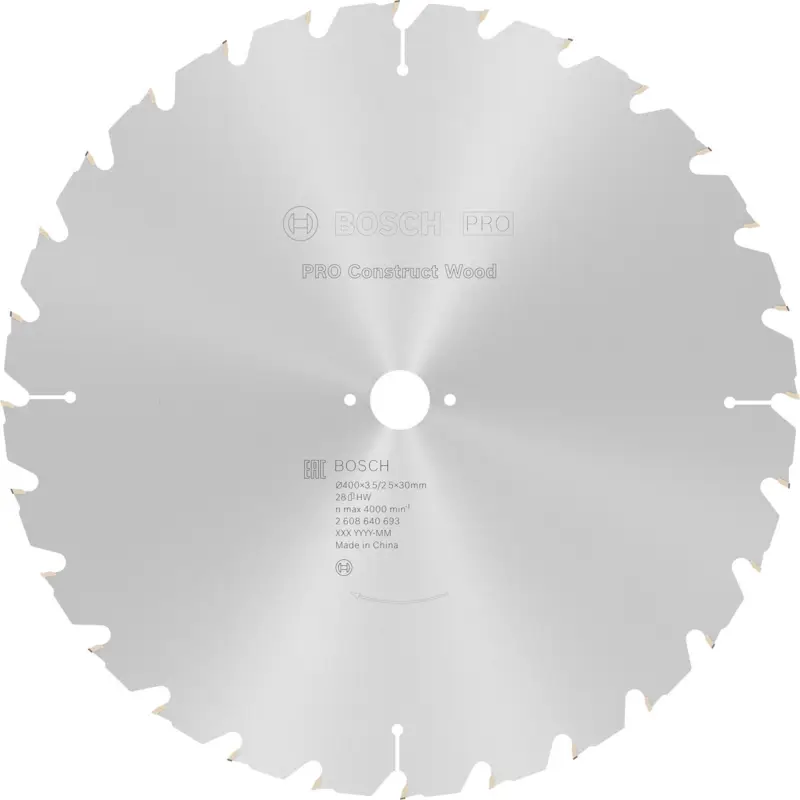 Bosch PRO Construct Wood Kreissägeblatt 400 x 3,5 x 30 mm - 2608640693 Jetzt Kaufen