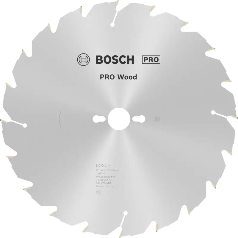 Günstig Bosch PRO Wood Kreissägeblatt 315 x 3,2 x 30 mm - 2608640701