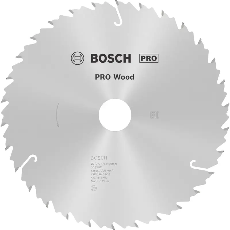 Heißes Angebot Bosch PRO Wood Kreissägeblatt 210 x 2,4 x 30 mm - 2608640803