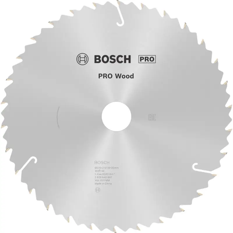 Bosch PRO Wood Kreissägeblatt 235 x 2,4 x 30 mm - 2608640807 Bestseller