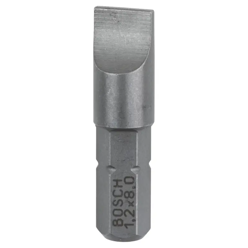 Preisreduziert Bosch 3x Schrauberbit Extra-Hart, S 1,2 x 8,0, 25 mm - 2607001468