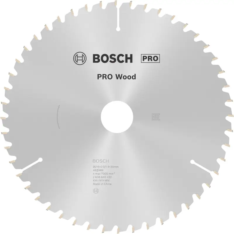 Sale Bosch PRO Wood Kreissägeblatt 216 x 2 x 30 mm - 2608640432