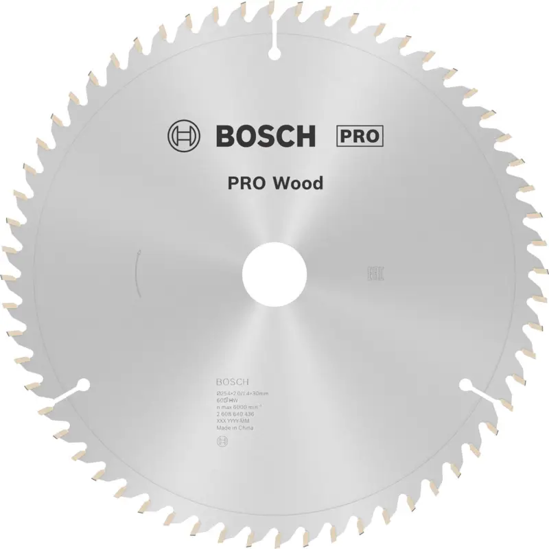 Knallerangebot Bosch PRO Wood Kreissägeblatt 254 x 2 x 30 mm - 2608640436