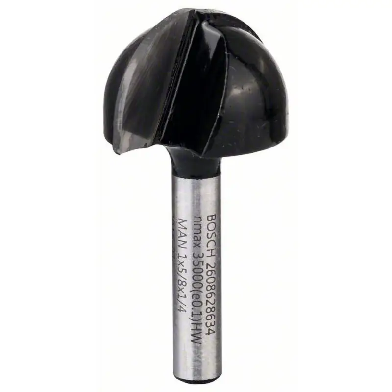 Bosch Hohlkehlfräser 1/4" R1 12,7 mm Ø 25,4 mm L 15,6 mm G 49 mm - 2608628634 Direkt Vom Hersteller