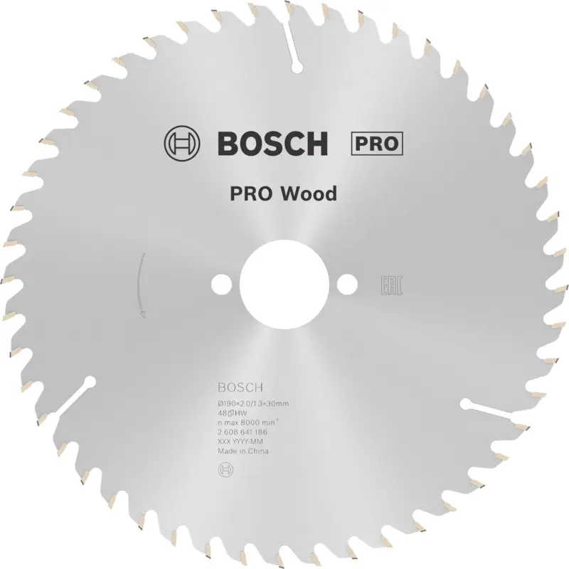 Bosch PRO Wood Kreissägeblatt 190 x 2 x 30 mm - 2608641186 Direktkauf