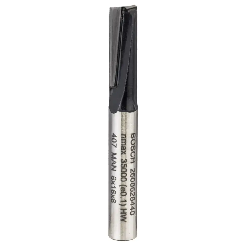 Bosch Nutfräser Standard for Wood 6 mm D1 19 mm L 15,6 mm G 48 mm - 2608628440 Abverkauf