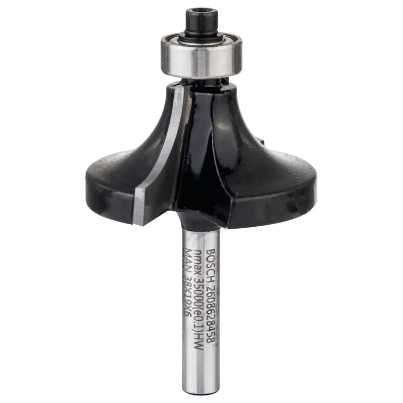 Garantierte Lieferung Bosch Abrundfräser 6 mm R1 12,7 mm D 38,1 mm L 18,6 mm G 60 mm - 2608628458
